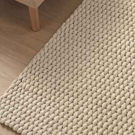 Ted Baker Southwark binnen- en buitenvloerkleed Rope Crème loper - Vloerkledenloods