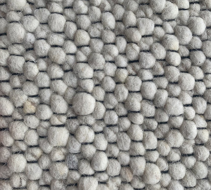 Wollen vloerkleed Ajour Black warp nr.11 Basic Pallio by Brinker