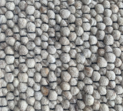 Wollen vloerkleed Ajour Black warp nr.12 Basic Pallio by Brinker