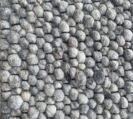 Wollen vloerkleed Ajour Black warp nr.28 Basic Pallio by Brinker