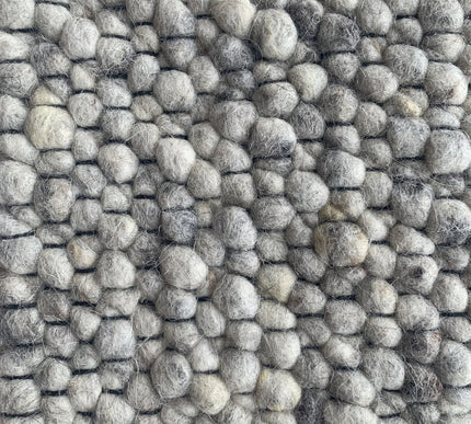 Wollen vloerkleed Ajour Black warp nr.80 Basic Pallio by Brinker