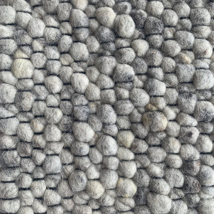 Wollen vloerkleed Ajour Black warp nr.80 Basic Pallio by Brinker