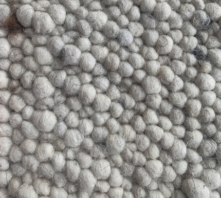 Wollen vloerkleed Ajour White warp nr.11 Basic Pallio by Brinker