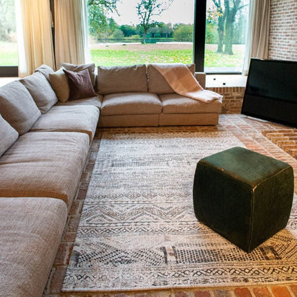 Antiquarian Kilim Medina white 9114 - Louis de Poortere - Vloerkledenloods