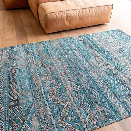 Antiquarian Kilim Zemmuriblue 9110 - Louis de Poortere - Vloerkledenloods