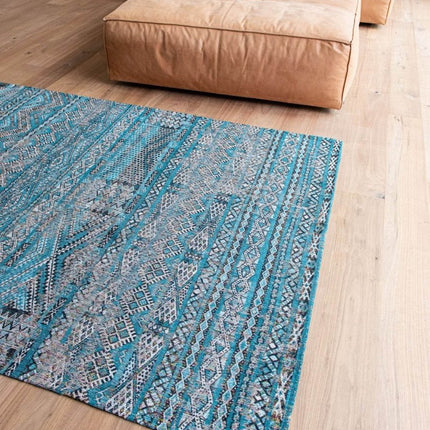 Antiquarian Kilim Zemmuriblue 9110 - Louis de Poortere - Vloerkledenloods