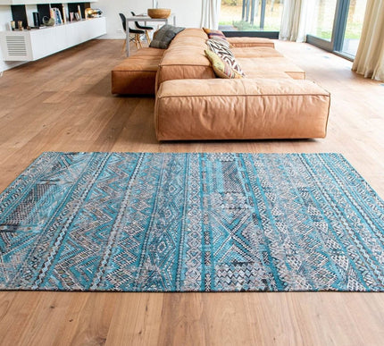 Antiquarian Kilim Zemmuriblue 9110 - Louis de Poortere - Vloerkledenloods