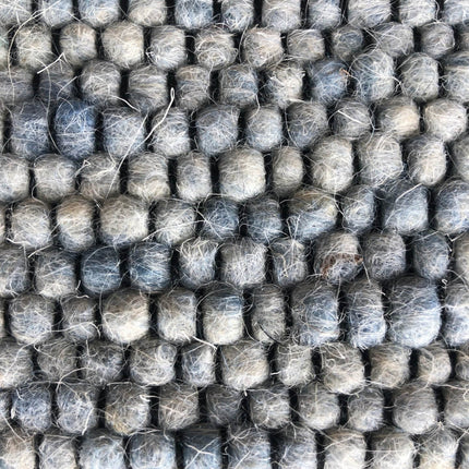 Wollen vloerkleed Basilicaal Black Warp nr.150 Basic Pallio by Brinker - Vloerkledenloods