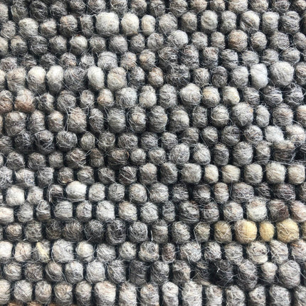 Wollen vloerkleed Basilicaal Black Warp nr.182 Basic Pallio by Brinker - Vloerkledenloods
