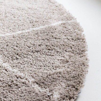 Berber Rond vloerkleed hoogpolig Grijs/Beige/Zand/Cream - scandinavisch - nea - Vloerkledenloods