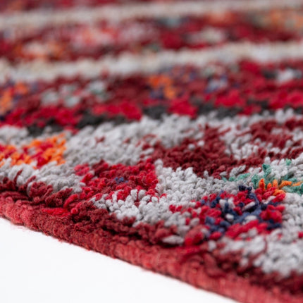 Berber Vloerkleden - Flair Rugs vloerkleed Emil Shaggy Rood - Vloerkledenloods