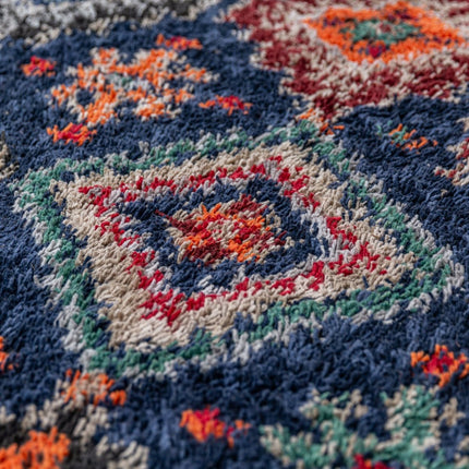 Berber Vloerkleden - Flair Rugs vloerkleed Jakob Shaggy Marineblauw - Vloerkledenloods