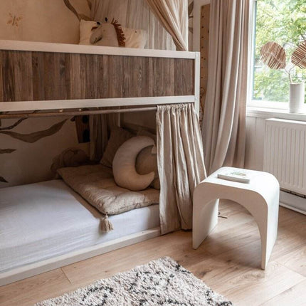Berber Vloerkleed Hoogpolig Grijs/Beige - Ikat - Vloerkledenloods