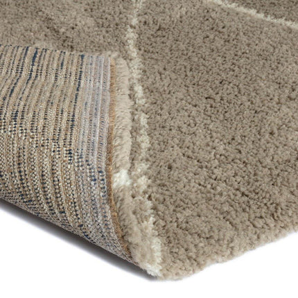 berber vloerkleed hoogpolig grijs/beige/zand/cream - scandinavisch - nea - Vloerkledenloods