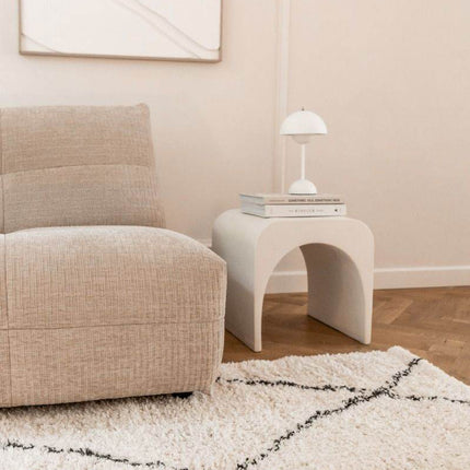 Berber Vloerkleed Hoogpolig Wit/Beige/Zwart - Allure - Vloerkledenloods