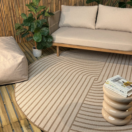 Rond buitenkleed Bold jute - Interieur05
