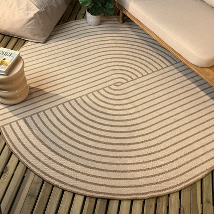 Rond buitenkleed Bold jute - Interieur05