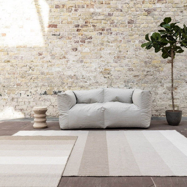 Buiten vloerkleed Boa - Bruin/Grijs - dubbelzijdig - EVA Interior - Vloerkledenloods