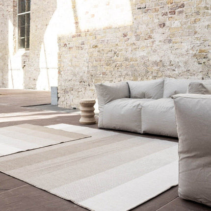 Buiten vloerkleed Boa - Bruin/Grijs - dubbelzijdig - EVA Interior - Vloerkledenloods