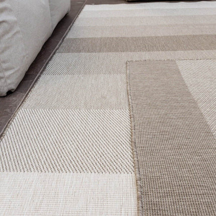 Buiten vloerkleed Boa - Bruin/Grijs - dubbelzijdig - EVA Interior - Vloerkledenloods