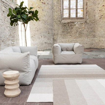 Buiten vloerkleed Boa - Bruin/Grijs - dubbelzijdig - EVA Interior - Vloerkledenloods