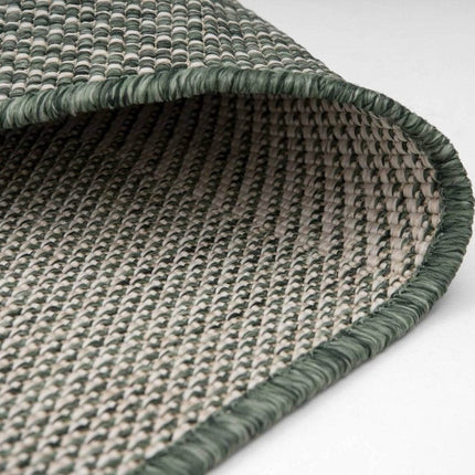 Buiten vloerkleed Boa - Groen/Wit - dubbelzijdig - EVA Interior - Vloerkledenloods