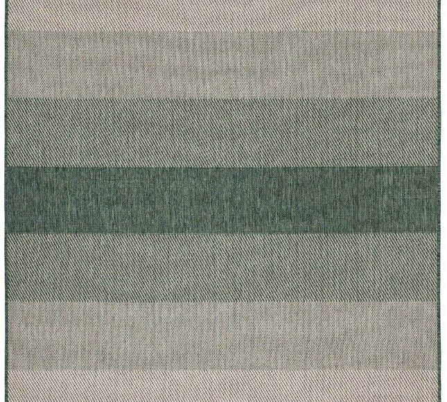 Buiten vloerkleed Boa - Groen/Wit - dubbelzijdig - EVA Interior - Vloerkledenloods