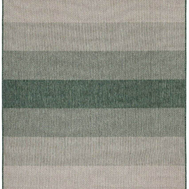 Buiten vloerkleed Boa - Groen/Wit - dubbelzijdig - EVA Interior - Vloerkledenloods