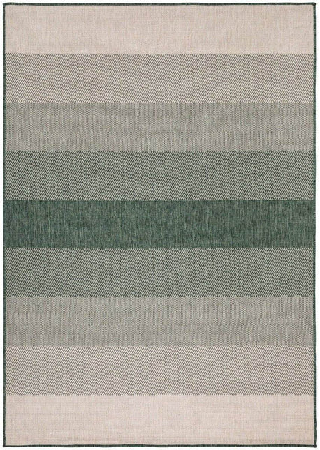Buiten vloerkleed Boa - Groen/Wit - dubbelzijdig - EVA Interior - Vloerkledenloods