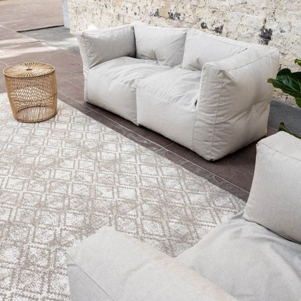 Buiten vloerkleed Frost - Bruin/grijs - Vloerkledenloods