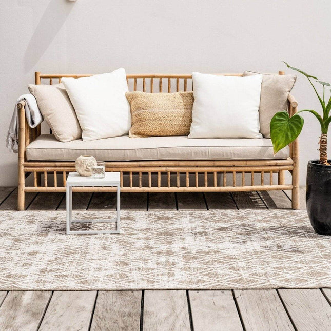 Buiten vloerkleed Frost - Bruin/Wit - dubbelzijdig - EVA Interior - Vloerkledenloods
