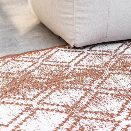 Buiten vloerkleed Frost - Roest/Wit - dubbelzijdig - EVA Interior - Vloerkledenloods