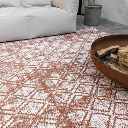 Buiten vloerkleed Frost - Roest/Wit - dubbelzijdig - EVA Interior - Vloerkledenloods