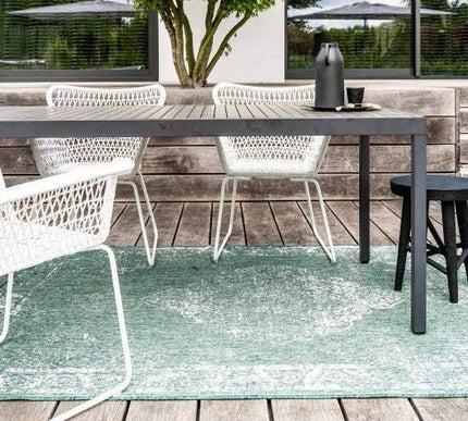 Buiten vloerkleed sage - Groen - dubbelzijdig - EVA Interior - Vloerkledenloods