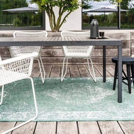 Buiten vloerkleed sage - Groen - dubbelzijdig - EVA Interior - Vloerkledenloods