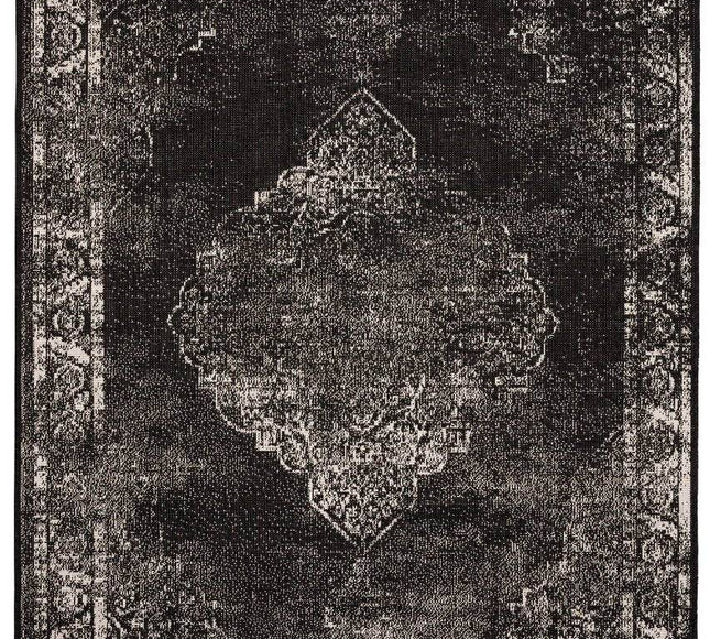 Buiten vloerkleed Sage - Zwart - dubbelzijdig - EVA Interior - Vloerkledenloods