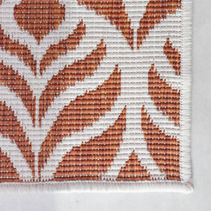 Buitenkleden - Buitenkleed Cleo Roest/Wit - Interieur05 - Vloerkledenloods