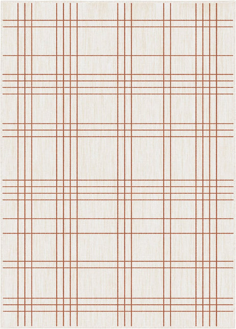 Buitenkleden - Buitenkleed Linear Roest/Wit - Interieur05 - Vloerkledenloods