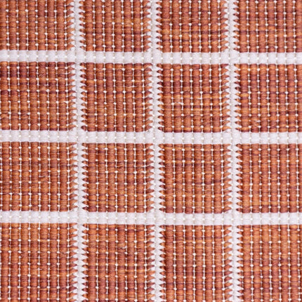 Buitenkleden - Buitenkleed Linear Roest/Wit - Interieur05 - Vloerkledenloods
