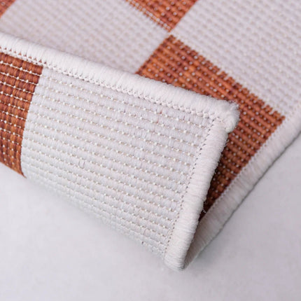 Buitenkleden - Buitenkleed Metro Stripe Roest/Wit - Interieur05 - Vloerkledenloods