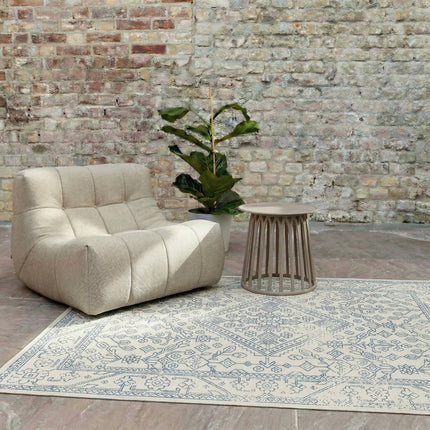 Buitenkleden - Buitenkleed Nova blauw - Interieur05 - Vloerkledenloods