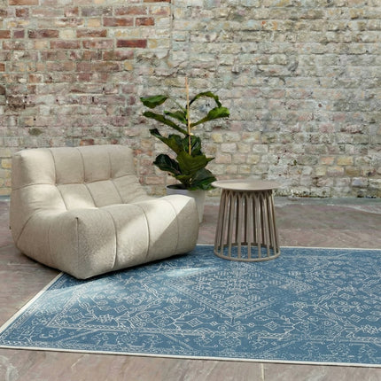 Buitenkleden - Buitenkleed Nova blauw - Interieur05 - Vloerkledenloods