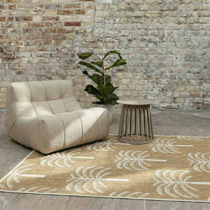 Buitenkleden - Buitenkleed Oase jute - Interieur05 - Vloerkledenloods