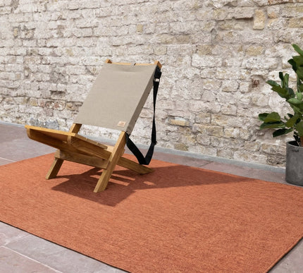 Buitenkleden - Buitenkleed Tone roest - Interieur05 - Vloerkledenloods