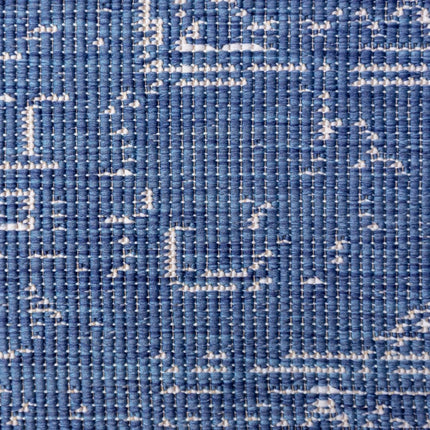 Buitenkleden - Rond buitenkleed Nova blauw - Interieur05 - Vloerkledenloods