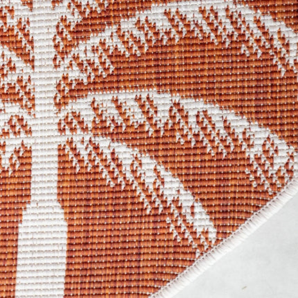 Buitenkleden - Rond buitenkleed Oase roest - Interieur05 - Vloerkledenloods