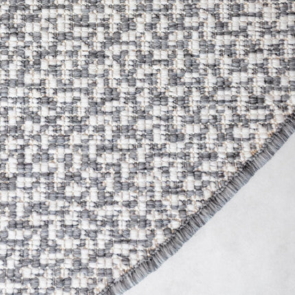 Buitenkleden - Rond buitenkleed Solid grijs - Interieur05 - Vloerkledenloods
