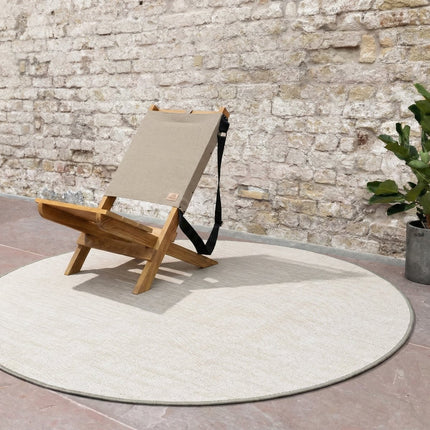 Buitenkleden - Rond buitenkleed Tone linnen - Interieur05 - Vloerkledenloods