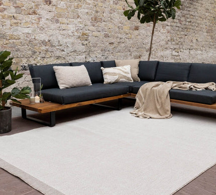 Buitenkleed Border - Naturel/Wit - dubbelzijdig - EVA Interior - Vloerkledenloods