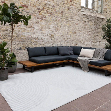 Buitenkleed Bow Grijs Interieur05 - Vloerkledenloods